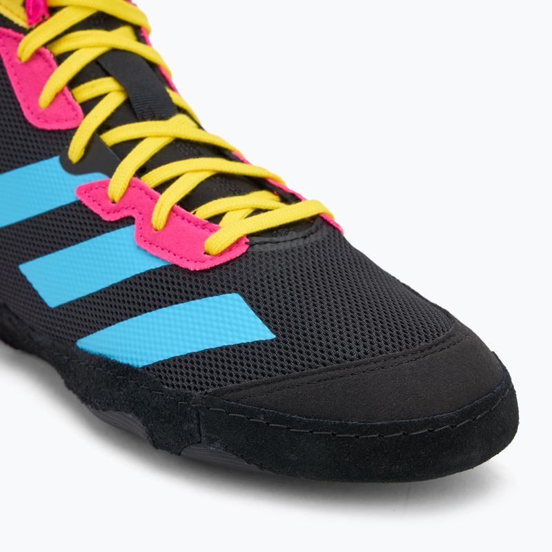 Boxing shoes adidas Adizero black/signal cyan/shock pink 7