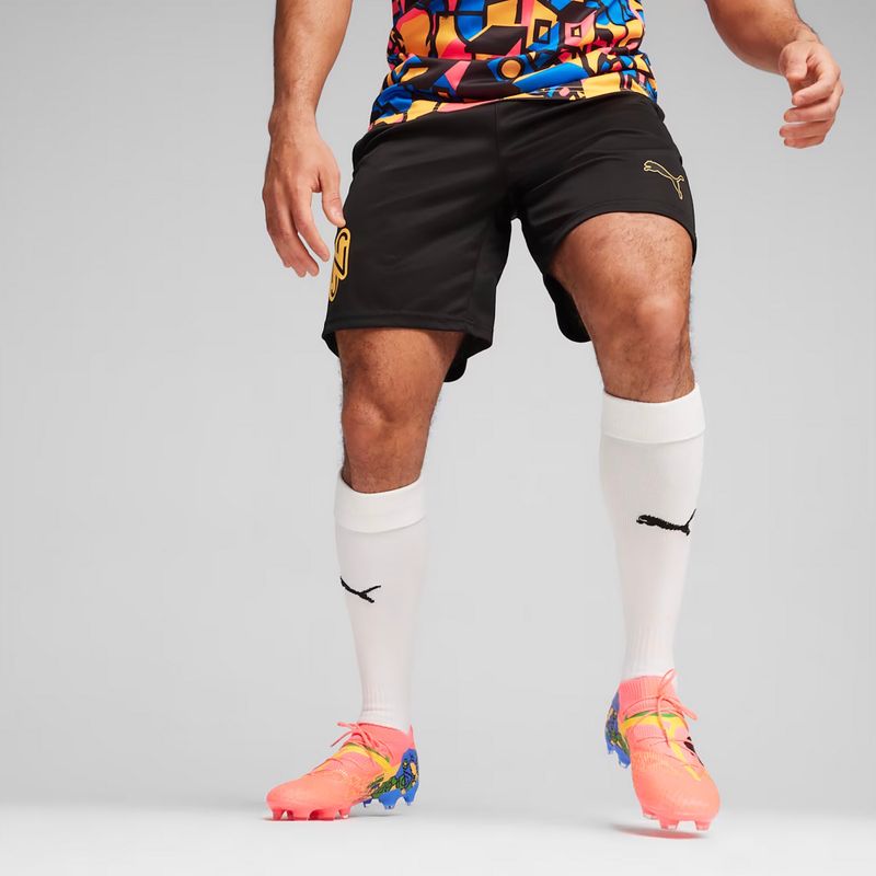 PUMA Neymar Jr men's football shorts puma black/sunset glow 3