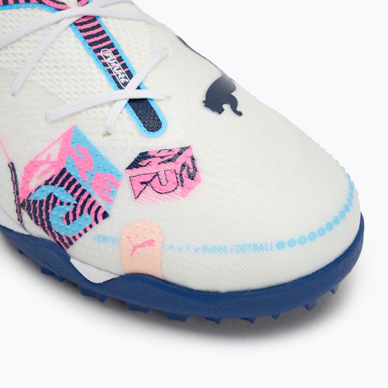 PUMA Future 7 Match Vol. Up TT football boots white/lumi blue/poison pink/fizzy melon/bluemazing 7