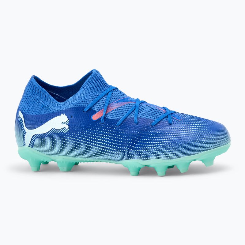 PUMA Future 7 Match FG/AG Jr children's football boots bluemazing/puma white/electric peppermint 2