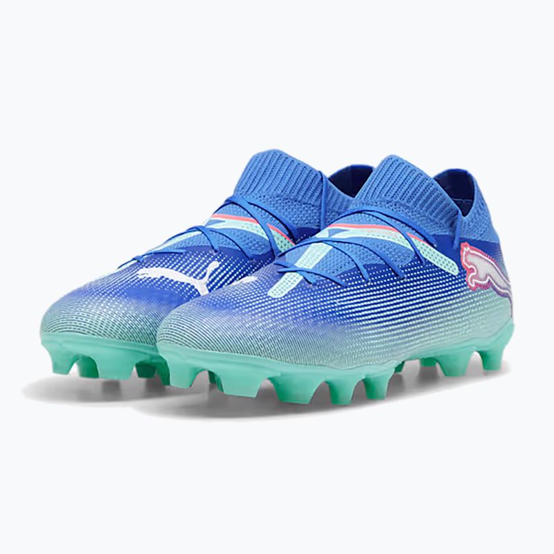 PUMA Future 7 Pro FG/AG men's football boots bluemazing/puma white/electric peppermint