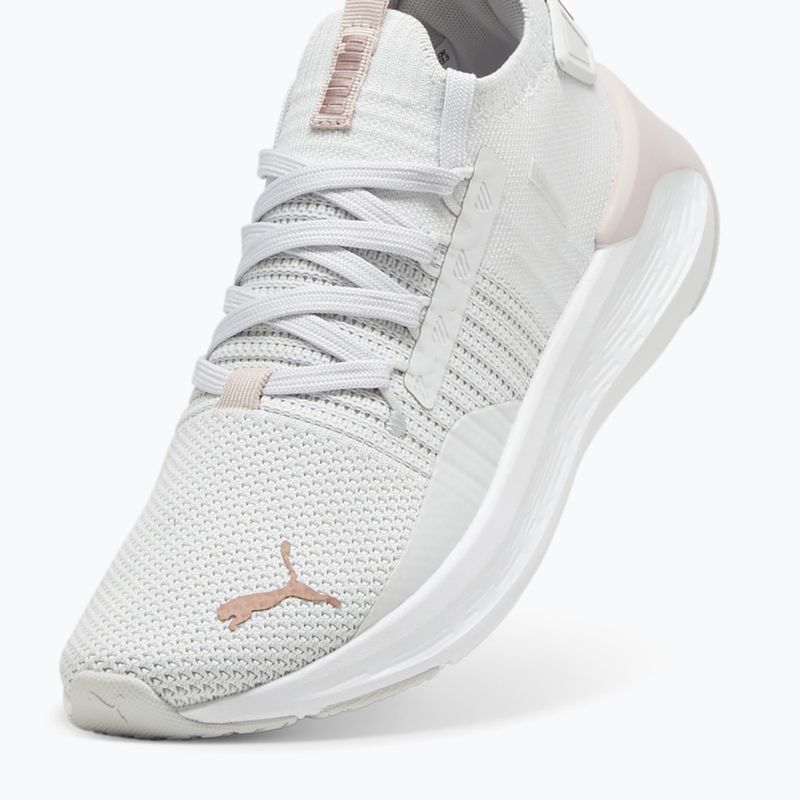 Women's running shoes PUMA Softride Symmetry Fuzion Feather gray/mauve mist/rose gold 5