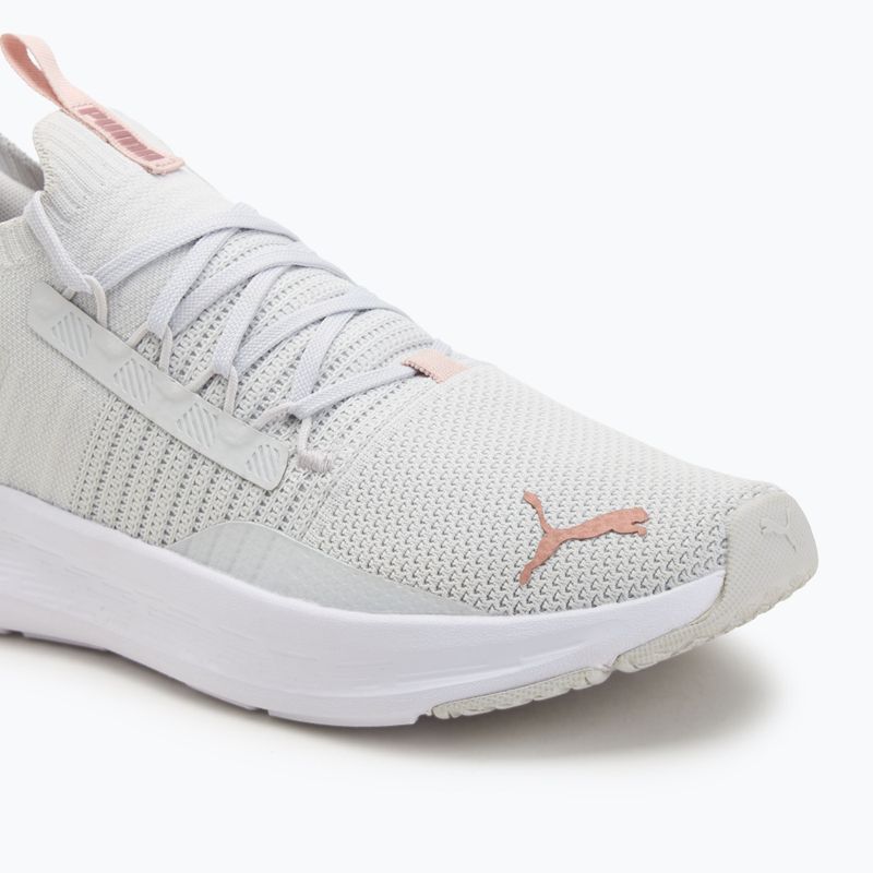 Women's running shoes PUMA Softride Symmetry Fuzion Feather gray/mauve mist/rose gold 7