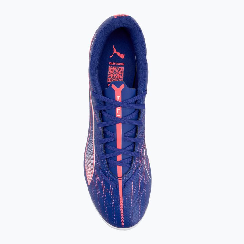 PUMA Ultra 5 Play IT lapis lazuli/puma white/sunset glow football boots 5