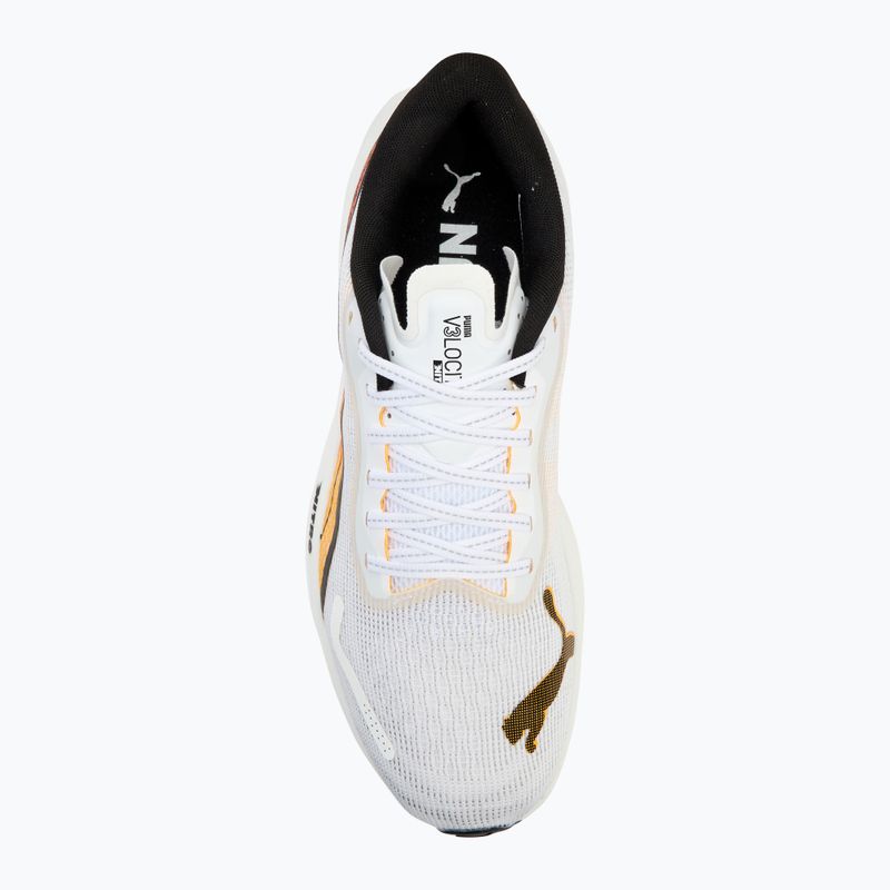 Men's running shoes PUMA Velocity Nitro 3 puma white/sun stream 5