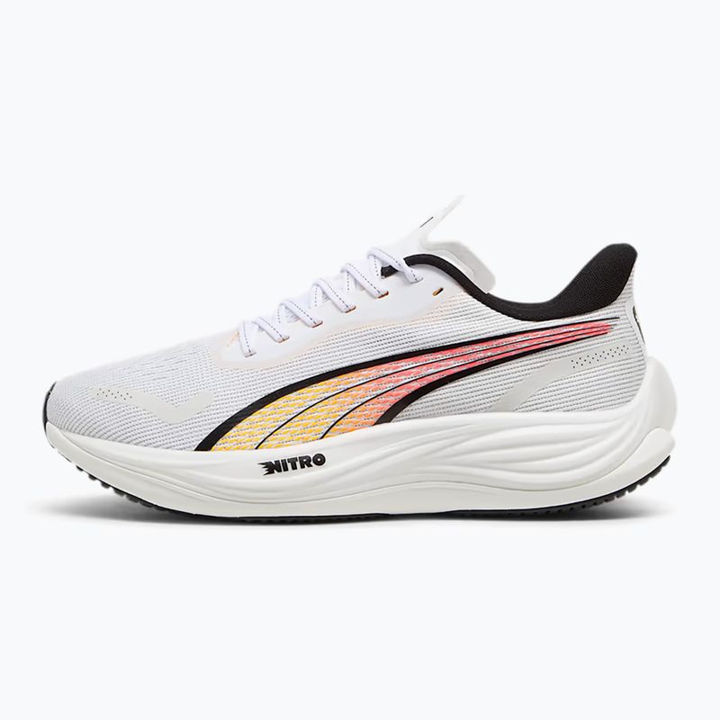 Men's running shoes PUMA Velocity Nitro 3 puma white/sun stream 9