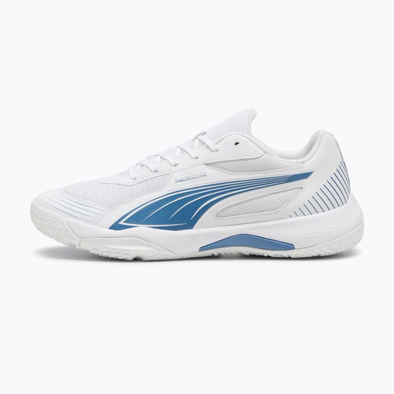 PUMA Solarflash III indoor sports shoe puma white/blue horizon 2