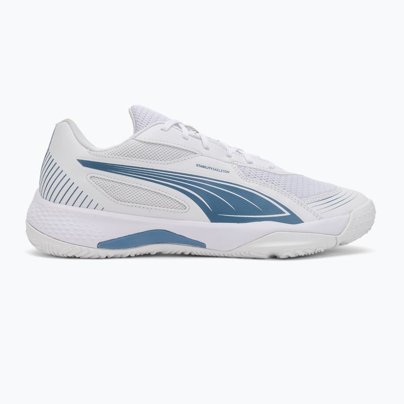 PUMA Solarflash III indoor sports shoe puma white/blue horizon 2