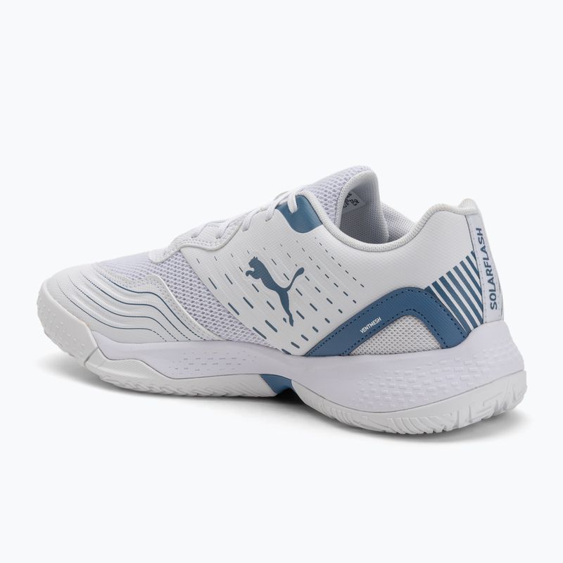 PUMA Solarflash III indoor sports shoe puma white/blue horizon 3