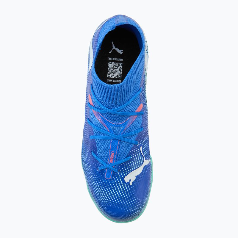 PUMA Future 7 Match TT + Mid Jr children's football boots bluemazing/puma white/electric peppermint 5