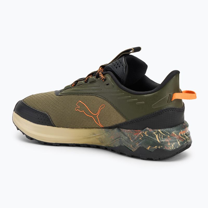 Men's running shoes PUMA Extend Lite Trail landslide dark olive/puma black 3