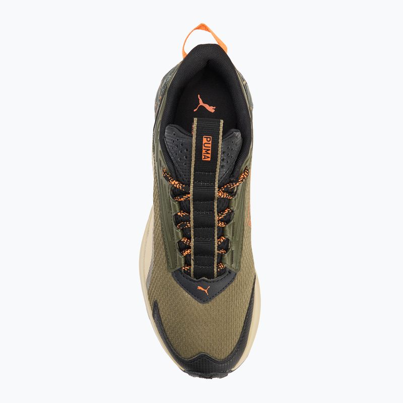 Men's running shoes PUMA Extend Lite Trail landslide dark olive/puma black 5