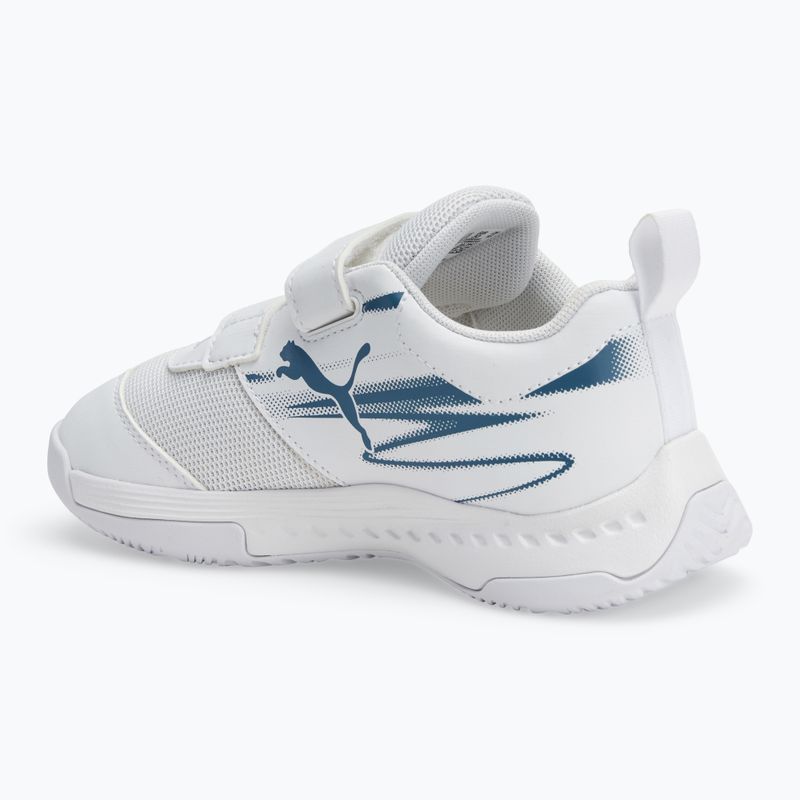 Children's indoor sports shoes PUMA Varion II V Jr puma white/blue horizon 3