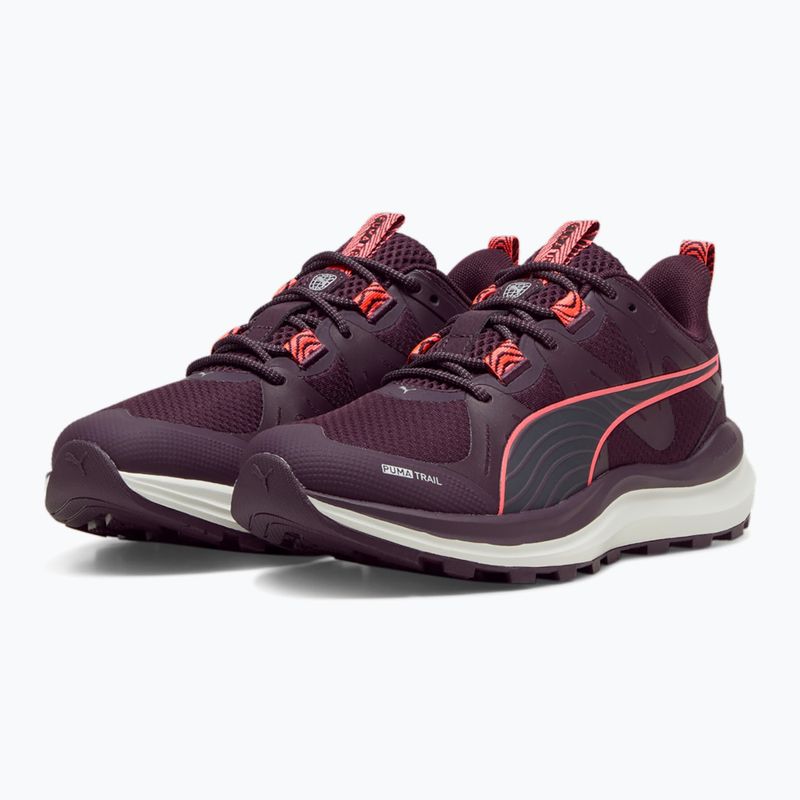 PUMA Reflect Lite Trail midnight plum running shoes 8