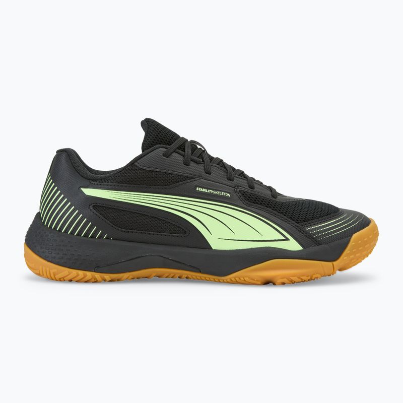 PUMA Solarflash III indoor sports shoe puma black/fizzy apple 2