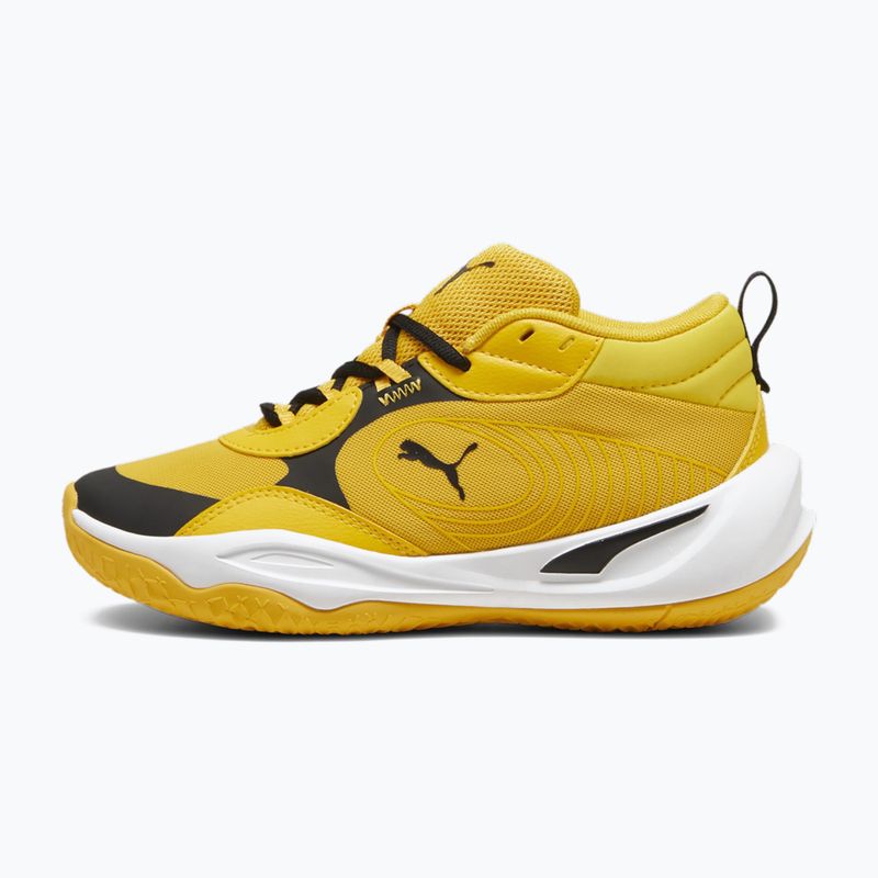 PUMA Playmaker Pro JR children's basketball shoes yellow sizzle/puma blackl 9