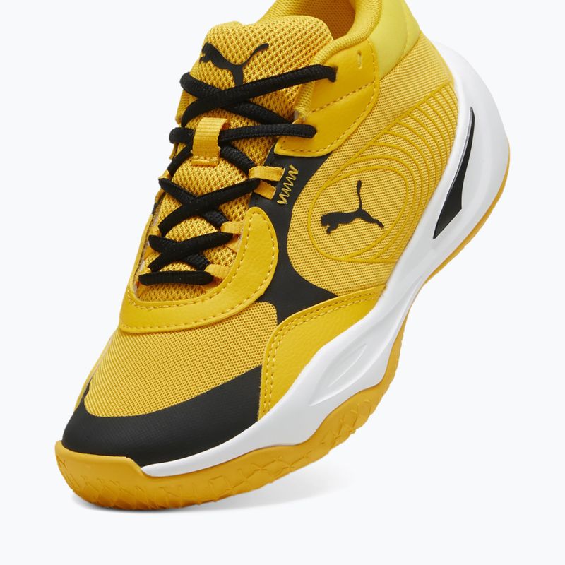 PUMA Playmaker Pro JR children's basketball shoes yellow sizzle/puma blackl 12