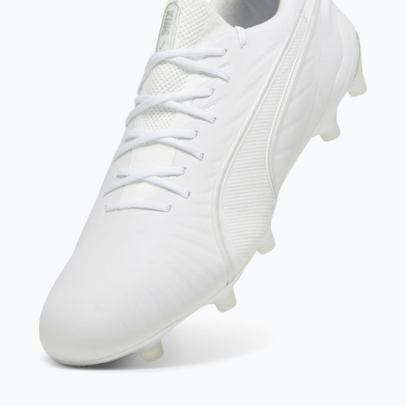 PUMA King Ultimate FG/AG football boots puma white/puma silver 12
