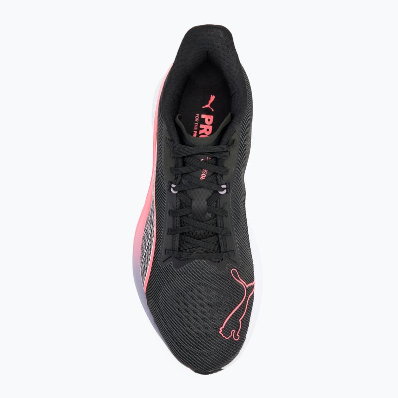 PUMA Darter Pro running shoes puma black/sunset glow/pale plum 5