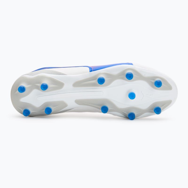 PUMA King Match FG/AG football boots puma white/bluemazing/flat light grey/sunset glow 4