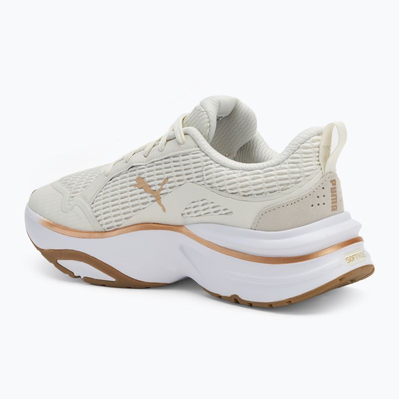 Women's running shoes PUMA Softride Divine vapor gray/puma gold 3