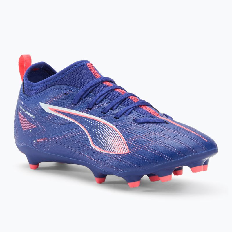 PUMA Ultra 5 Match FG/AG Jr children's football boots lapis lazuli/puma white/sunset glow