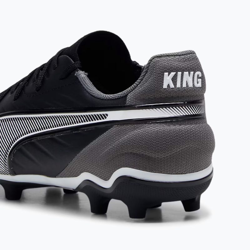 PUMA King Match FG/AG Jr children's football boots puma black/puma white/cool dark grey 13