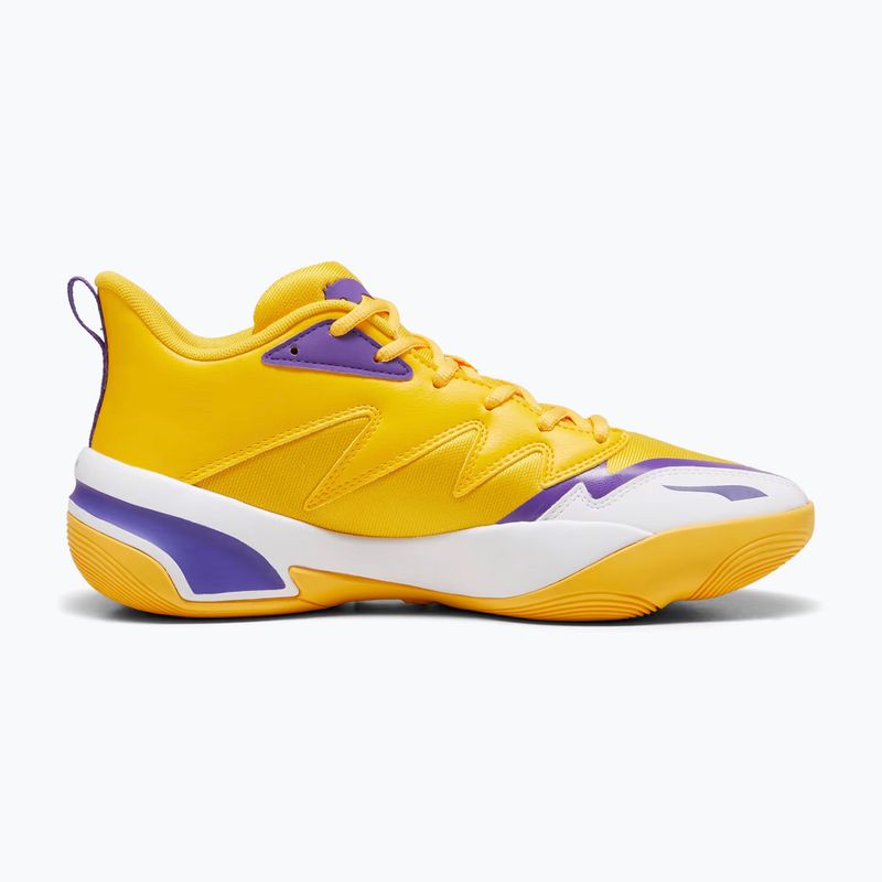 PUMA Genetics yellow sizzle/puma white basketball shoes 3