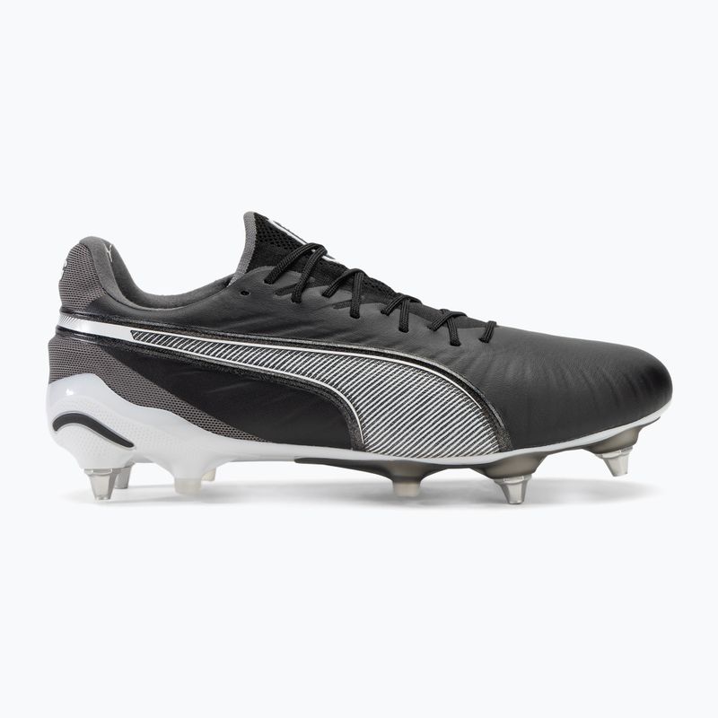 PUMA King Ultimate MxSG men's football boots puma black/puma white/cool dark grey 2