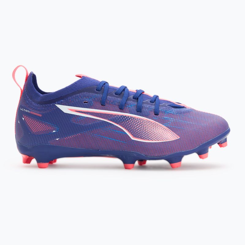 PUMA Ultra 5 Pro FG/AG Jr children's football boots lapis lazuli/puma white/sunset glow 2