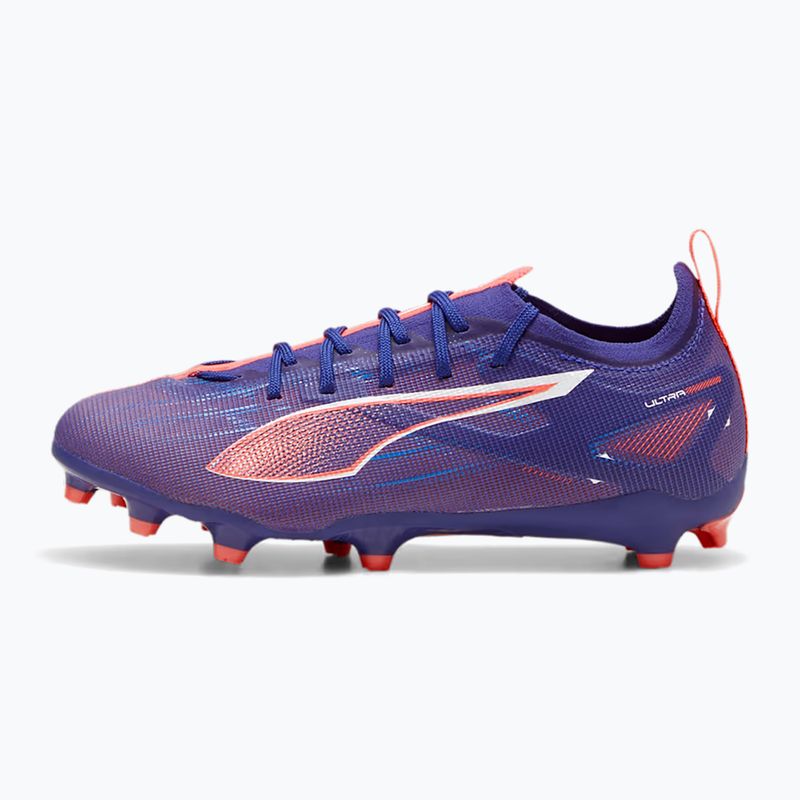 PUMA Ultra 5 Pro FG/AG Jr children's football boots lapis lazuli/puma white/sunset glow 9