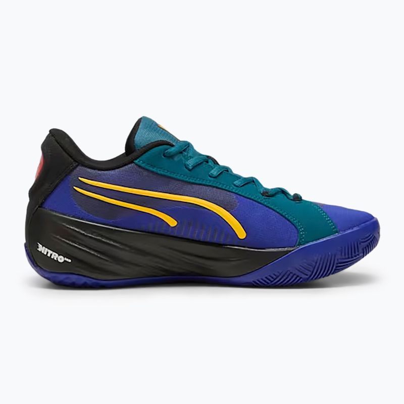 Men's basketball shoes PUMA All-Pro Nitro Crowd Craze lapis lazuli/cold green/puma black 2