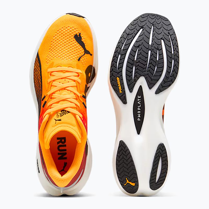 Men's running shoes PUMA Deviate Nitro 3 Fade sun stream/sunset glow/puma white 11