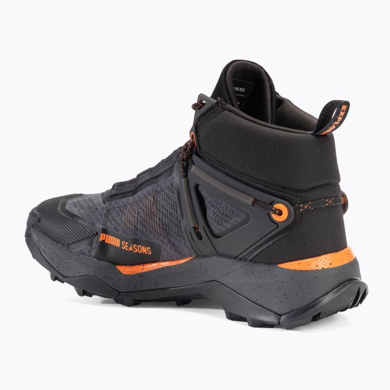 Men's PUMA Explore Nitro Mid Gore-Tex hiking boots puma black/gray skies/flame flicker 3