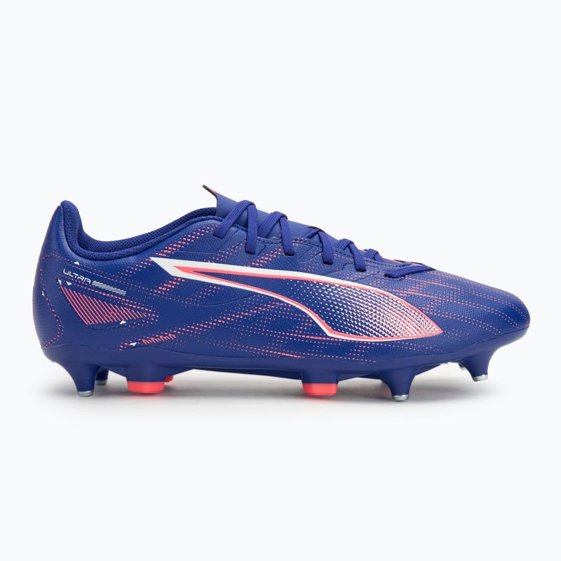 PUMA Ultra 5 Play MxSG lapis lazuli/puma white/sunset glow football boots 2