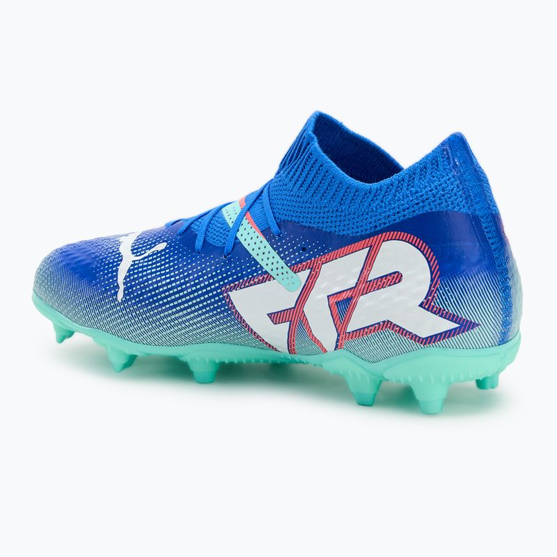 PUMA Future 7 Pro FG/AG Jr children's football boots bluemazing/puma white/electric peppermint 3