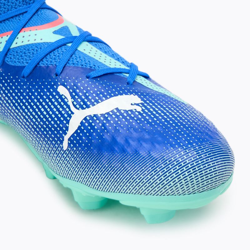 PUMA Future 7 Pro FG/AG Jr children's football boots bluemazing/puma white/electric peppermint 7