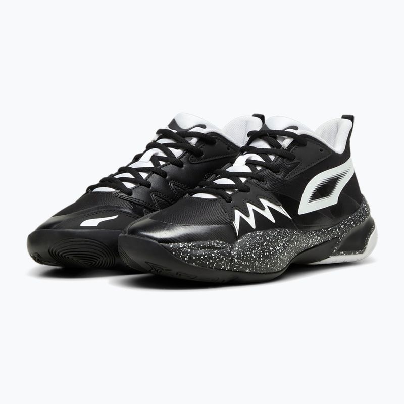 Men's basketball shoes PUMA Genetics Speckle puma black/puma white 8