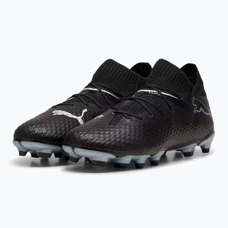 PUMA Future 7 Pro FG/AG Jr children's football boots puma black/puma silver 8