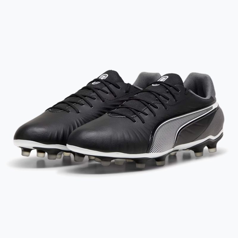 PUMA King Match FG/AG football boots puma black/puma white/cool dark grey 10