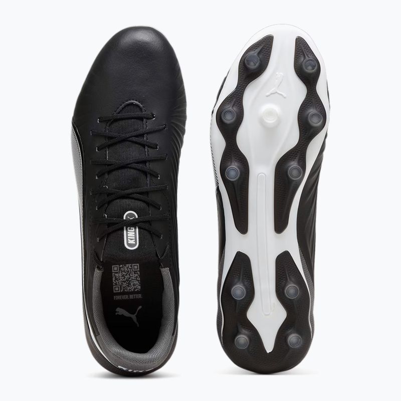 PUMA King Match FG/AG football boots puma black/puma white/cool dark grey 11
