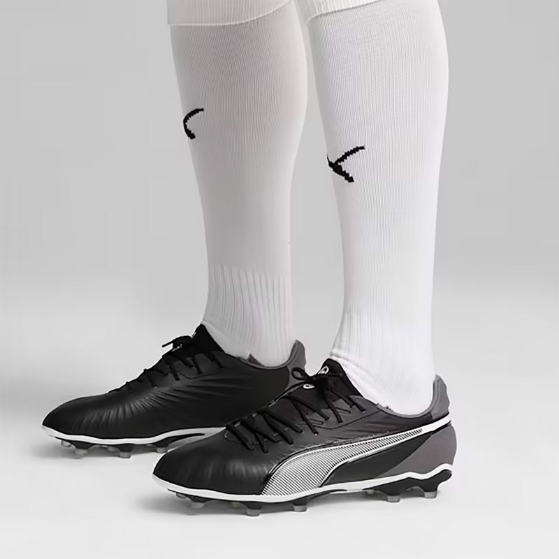 PUMA King Match FG/AG football boots puma black/puma white/cool dark grey 14