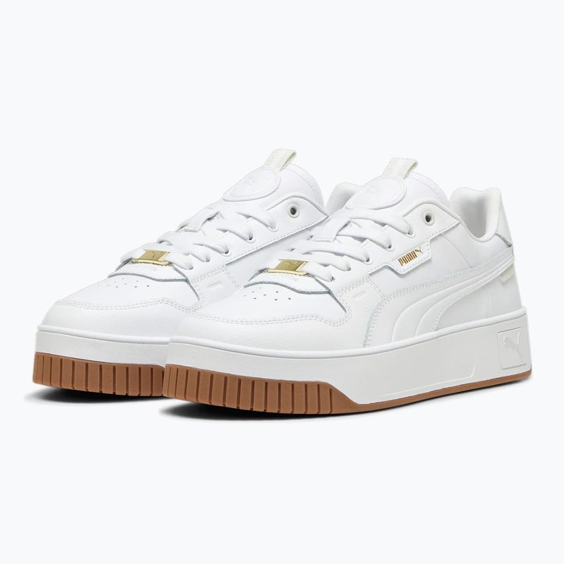 Women's shoes PUMA Carina Street Lux puma white/puma white/puma gold 9