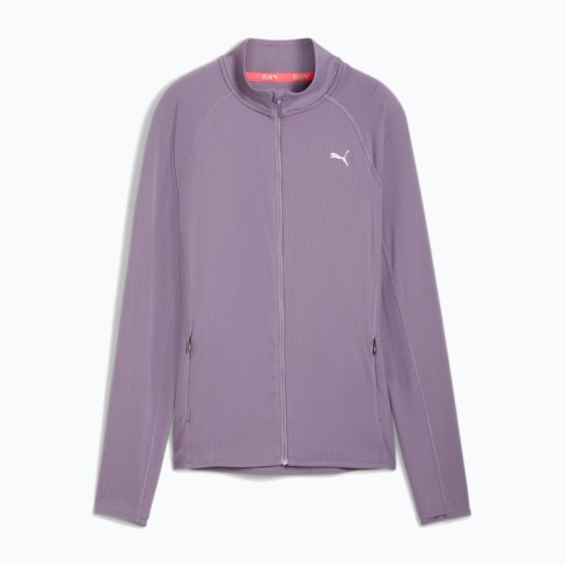 Women's running sweatshirt PUMA Run For Her Ribbed Full Zip pale plum