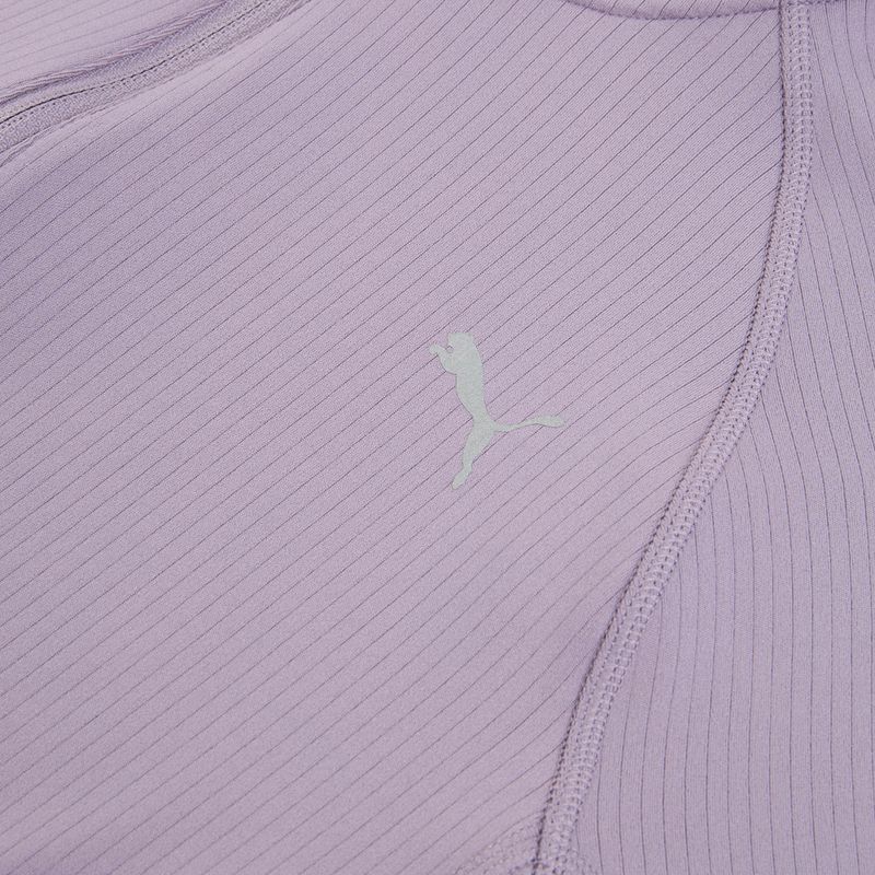 Women's running sweatshirt PUMA Run For Her Ribbed Full Zip pale plum 3