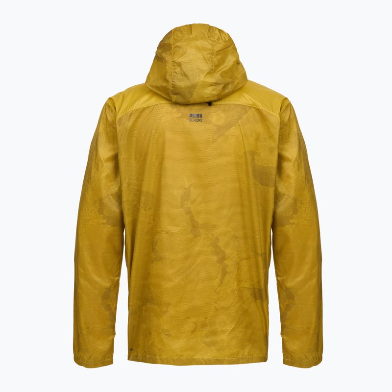 Men's running jacket Puma Seasons Windcell Running Jacket gold 2