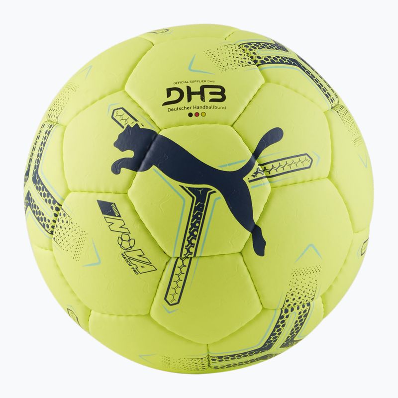 PUMA Nova Match Pro fizzy apple/grey skies handball size 2 4