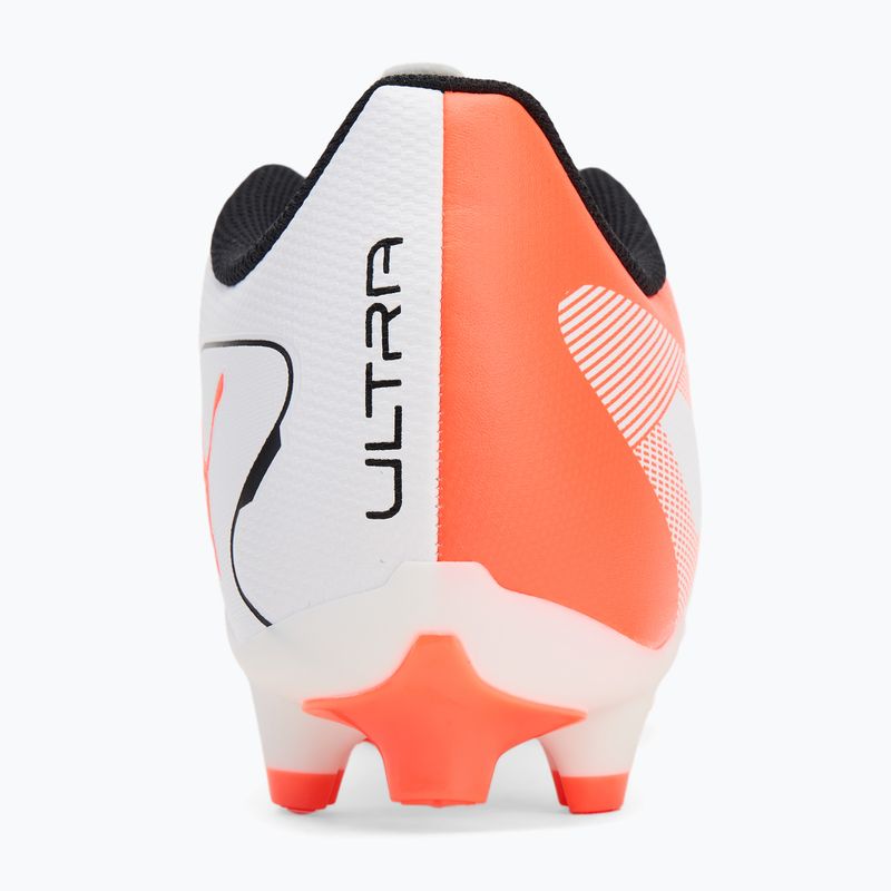 PUMA Ultra 5 Play FG/AG football boots puma white/puma black/glowing red 6