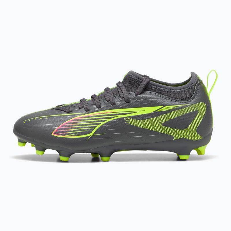 PUMA Ultra 5 Match FG/AG Jr children's football boots matte aged silver/yellow alert/puma aged silver