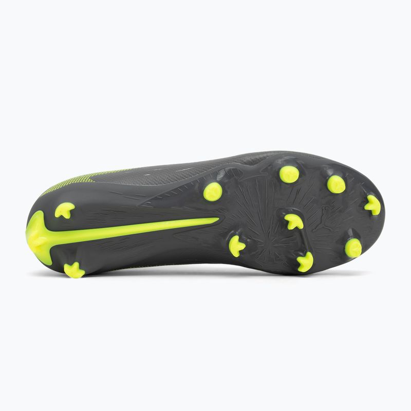 PUMA Ultra 5 Match FG/AG Jr children's football boots matte aged silver/yellow alert/puma aged silver 4